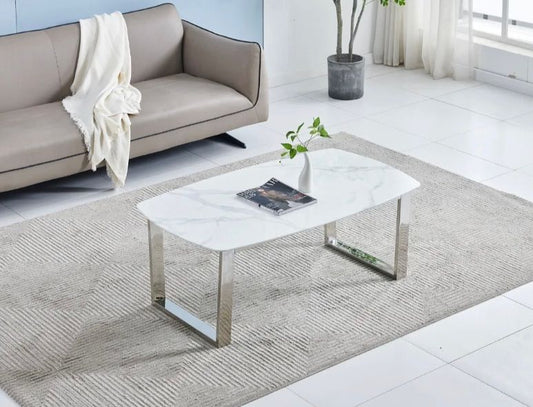 Table BASSE effet marbre - LOLA